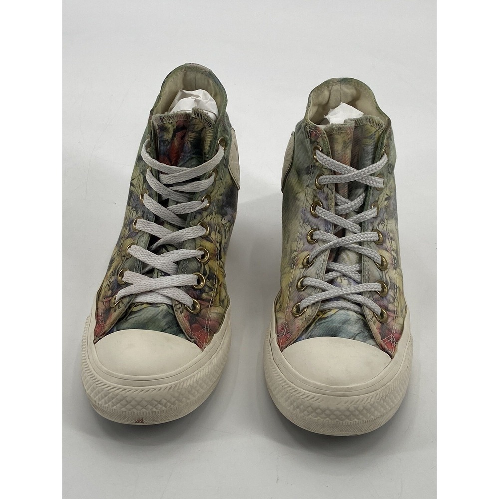 Converse Chuck Taylor All Star Lux Hi Floral W Sz 8 Hidden Heel Wedge‎ (547195C) - Picture 3 of 8